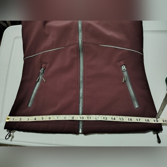 New Balance women's hooded sweatshirt jacket, size S, fleece full zip burgundy. - Picture 11 of 14